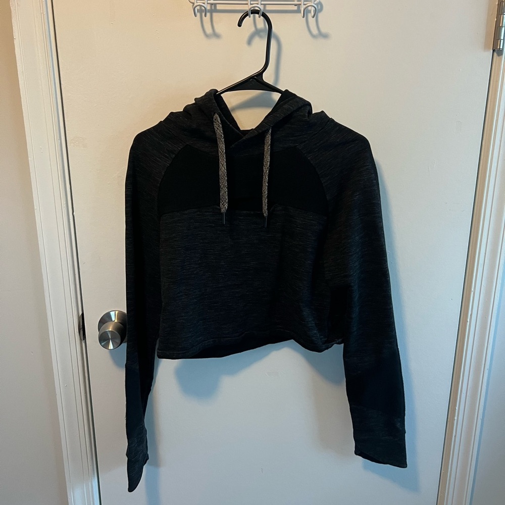 Body Glove Dark Gray Charcoal Cropped Hoodie